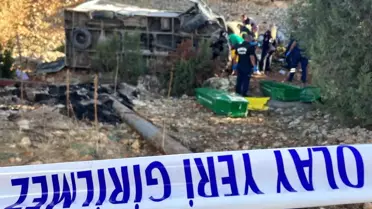 Mersin'de Tarım İşçilerini Taşıyan Minibüs Kazası: 6 Ölü