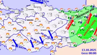 Meteoroloji'den Yerel Kuvvetli Yağış Uyarısı