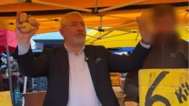 Esnafın söyledikleri, pazara denetime giden belediye başkanını çileden çıkardı