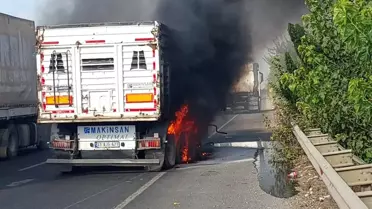 Viranşehir'de Tır Yangını