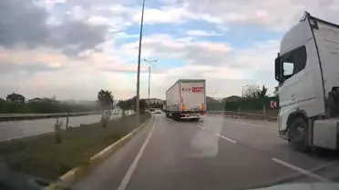 Bandırma'da Tır Tehlikesi