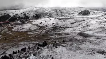 Kartalkaya'da Kar Yağışı