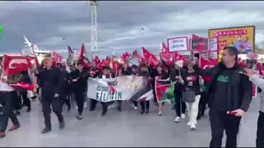 Mudanya'da Filistin İçin Yürüyüş