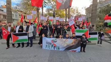 Mudanya'da Filistin İçin Yürüyüş
