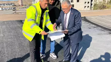 Kayseri'de Meteoroloji Katlı Kavşağı Projesi Asfalt Çalışmaları Başladı