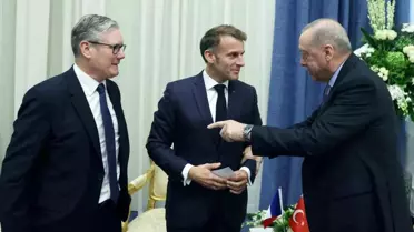 Cumhurbaşkanı Erdoğan, Fransa Cumhurbaşkanı Macron ile görüştü