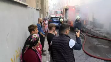 Esenler'de Bodrum Katında Yangın
