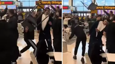 AVM'de ortalık karıştı, sandalyeler havada uçuştu