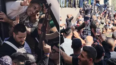 İsrail, Gazze'deki ateşkes kapsamında 96 Filistinli esiri serbest bıraktı