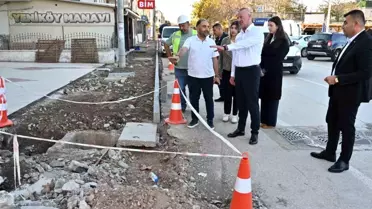 Yeniköy'de Kaldırım ve Yol Yenileme Çalışmaları Tamamlanıyor