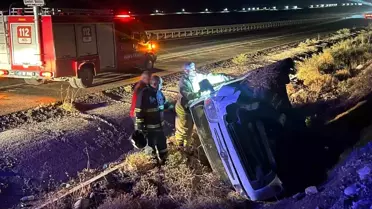 Mardin'de Ticari Araç Devrildi: Sürücü Yaralı