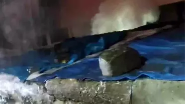 Bingöl'de Metruk Binada Yangın