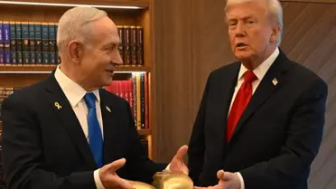 Netanyahu'dan Trump'a dikkat çeken hediye
