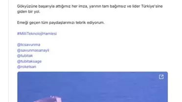 SOM-J Seyir Füzesi Testi Başarıyla Tamamlandı