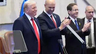 Trump, İsrail Meclisi'nde dakikalarca ayakta alkışlandı