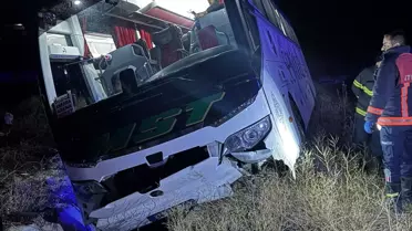 Şoför yediği yemekten zehirlendi, otobüs kaza yaptı