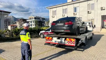Alanya'da Drift Yapan Sürücüye 92 Bin Ceza