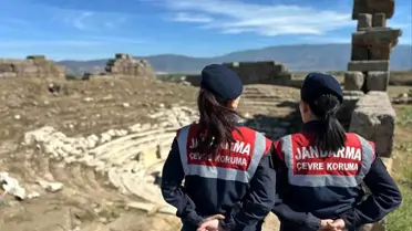 Alabanda Antik Kenti'nde Jandarma Kontrolu