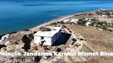 Hatay'da Jandarma Karakolu İnşaatı Devam Ediyor