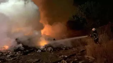 Kayseri'de Atık Yangını Kontrol Altına Alındı