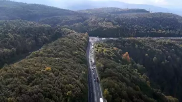 Bolu Dağı Tüneli'nde Yoğun Trafik