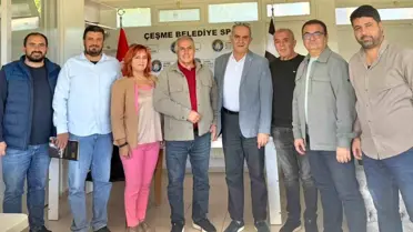 Çeşme Kent Konseyi'nden Belediyespor'a Destek Ziyareti