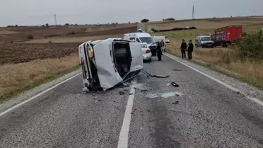 Edirne'de Trafik Kazası: 3 Yaralı