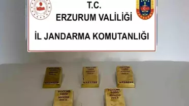 Erzurum'da Kaçak Altın Operasyonu