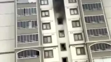 Karabük'te Apartmanda Yangın Paniği