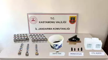 Kastamonu'da Sahte Alkol Operasyonu