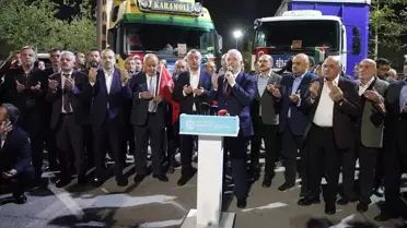 Kocaeli'den Gazze'ye İnsani Yardım Tırları Yola Çıktı