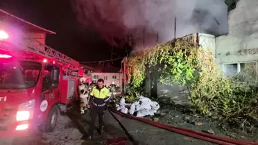 Kütahya'da Çatı Katında Yangın