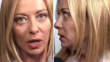 Meloni tek bakışıyla susturdu