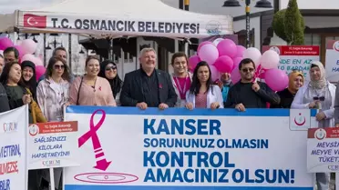 Osmancık'ta Meme Kanseri Farkındalık Yürüyüşü