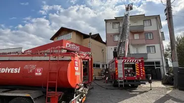 Hendek'te 3 Katlı Binada Yangın