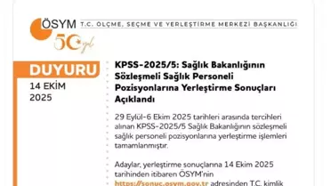 Sağlık Personeli Yerleştirme İşlemleri Tamamlandı