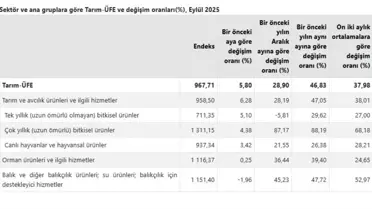 Tarım Ürünleri Fiyatları Eylülde Arttı