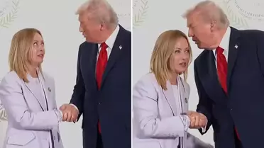 Zirvede detay bitmiyor! Meloni'nin mimikleri yine gündem