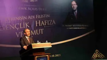 Kasapoğlu'ndan Filistin Mesajı