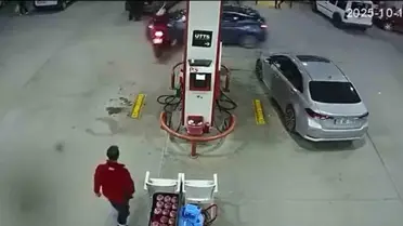 Balıkesir'de Akaryakıt İstasyonunda Kaza