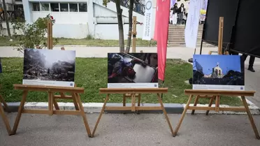 Bursa Uludağ Üniversitesi'nde AA'nın 'Kanıt' kitabındaki fotoğraflardan oluşan sergi açıldı