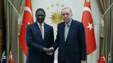 Erdoğan, Güney Afrika Cumhurbaşkanı Yardımcısı'nı kabul etti