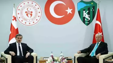 Erdoğan, Gürcistan Cumhurbaşkanı Kavelaşvili ile Buluştu