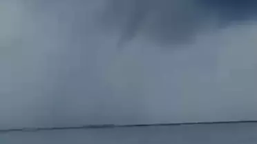 Balıkçılara Doğa Sürprizi: Hortum ve Gökkuşağı