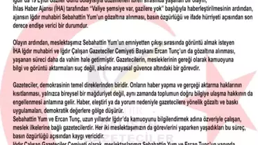 'Gazeteciye gözaltı' haberi yapan gazeteci de gözaltına alındı