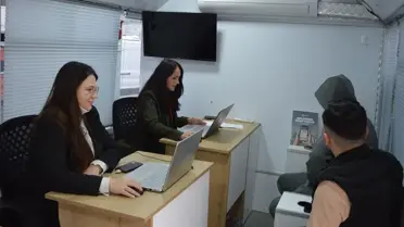 Mobil İstihdam Merkezi Havza'da Hizmete Girdi