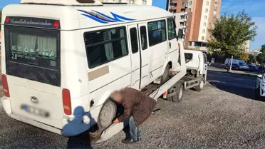 Kayseri'de Servis Araçlarına Denetim