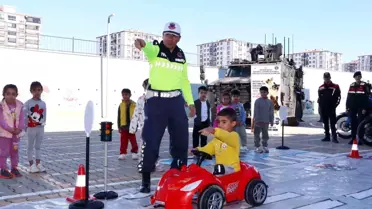 Adıyaman'da Öğrencilere Trafik Güvenliği Eğitimi