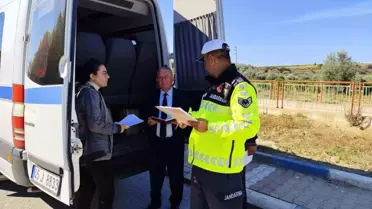 Sarıgöl'de Öğrenci Servis Denetimi