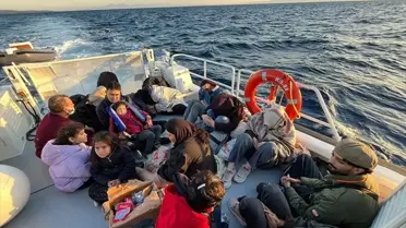Bodrum Açıklarında Düzensiz Göçmenler Yakalandı